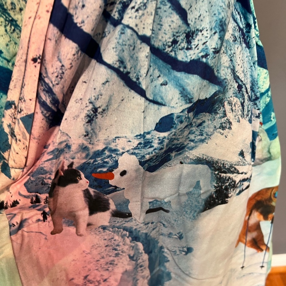 Modcloth Whimsy Without End Snow Cat Dress - Small - Picture 5 of 8